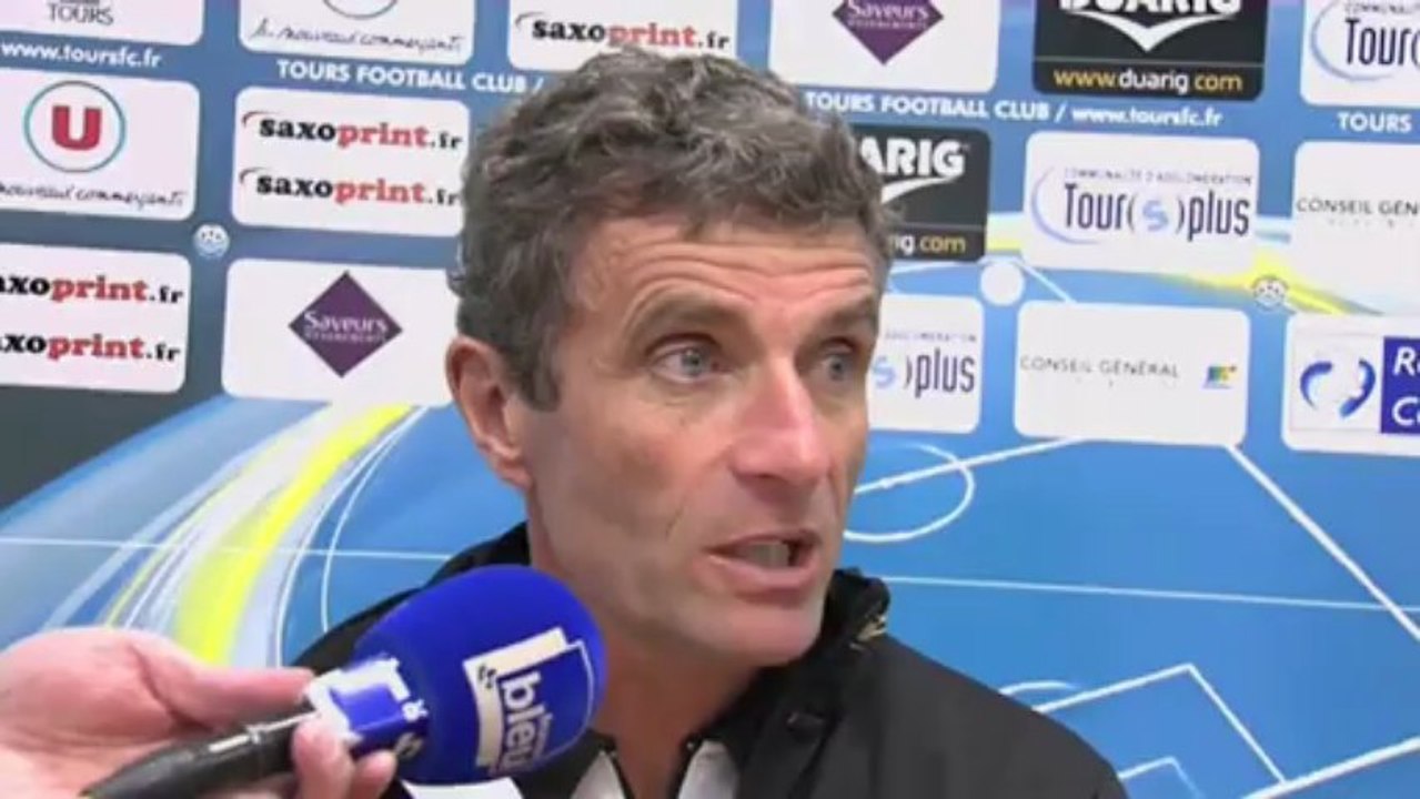 Conférence de presse Tours FC - Havre AC : Bernard BLAQUART (TOURS) - Erick MOMBAERTS (HAC) - saison 2012/2013