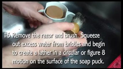How to Use an Antique Shaving Scuttle