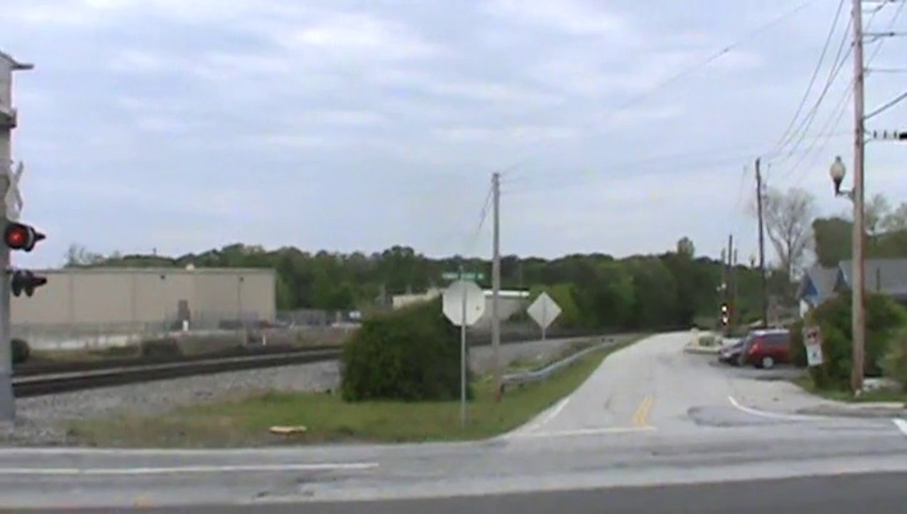 Norfolk Southern stack and autorack train southeast through Austell Ga.