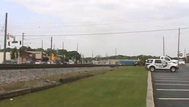 Norfolk Southern Triple Crown roadrailer train southeast through Austell Ga.