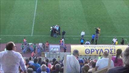 ΑΠΟΕΛ-ΑΕΚ-φίλαθλοι μέσα αλλαγή κερκίδας