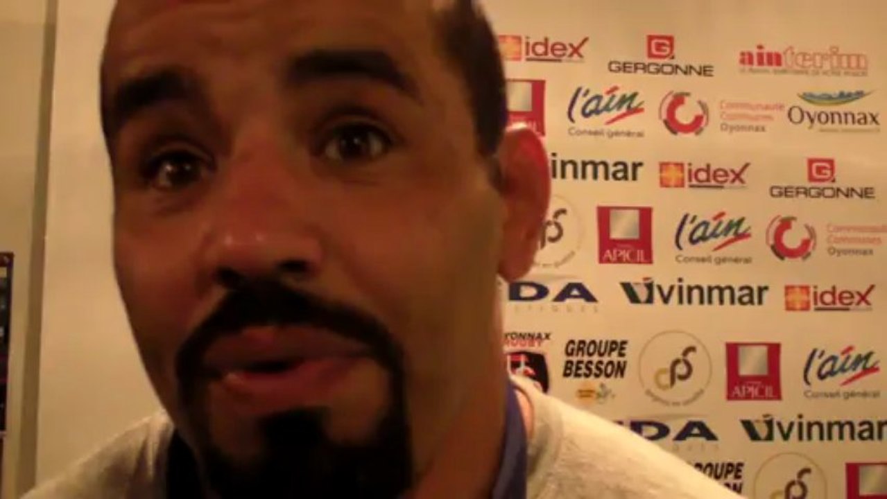 Rugby Pro D2 - Salim Tebani réagit après la remise du bouclier de champion de France