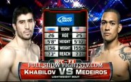 Khabilov vs Medeiros full fight video