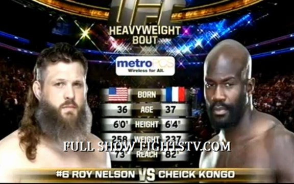 Roy Nelson vs Kongo full fight video