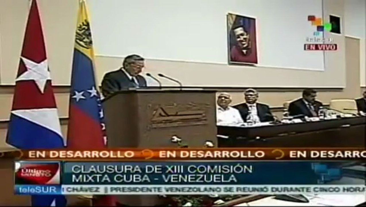 Raúl Castro rinde homenaje a Chávez, el mejor amigo de Cuba