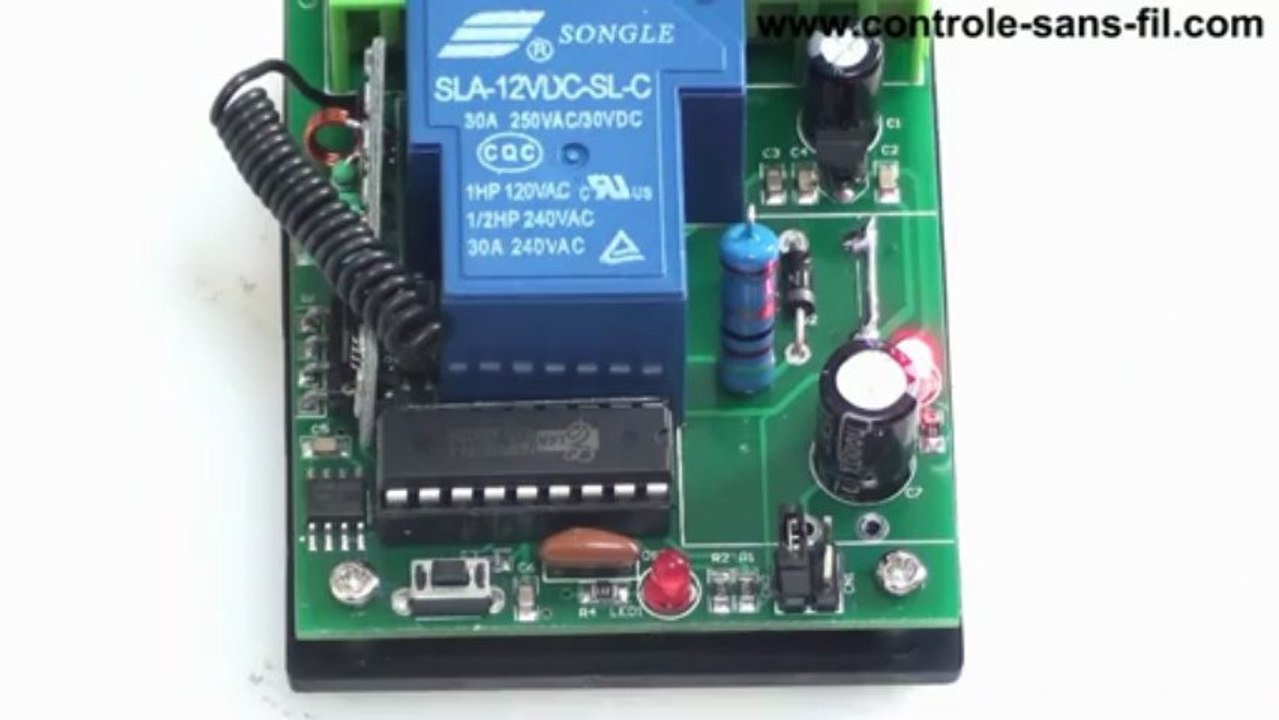 Kit Émetteur Récepteur Radio/Télécommande éclairage Haute Puissance12V 1 Canal 3Modes de contrôle