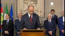 Il giorno del giuramento per il governo Letta