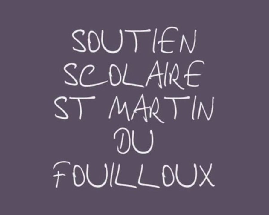 Soutien scolaire St Martin du Fouilloux