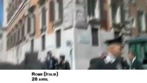 Une fusillade devant le siège du gouvernement italien à Rome fait trois blessés