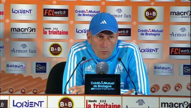 Conférence de presse FC Lorient - Olympique de Marseille : Christian GOURCUFF (FCL) - Elie BAUP (OM) - saison 2012/2013
