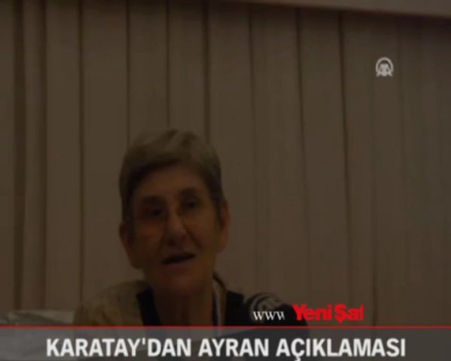 Karatay'dan ayran açıklaması