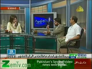 Tajziya Huma Baqai kay Saath on PTV News – 28th April 2013