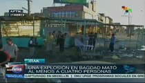 Deja explosión al menos cuatro muertos en Irak
