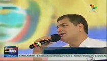 Rafel Correa ratifica su apoyo a Nicolás Maduro