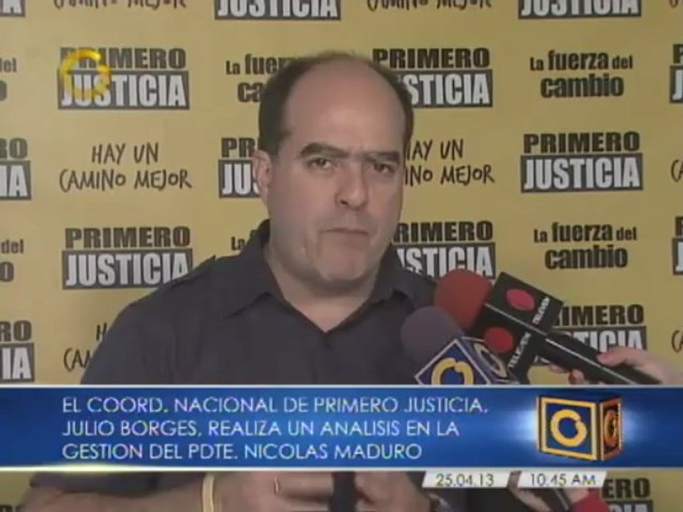 Julio Borges: La gente está pagando con inflaci...