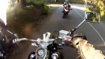 Motard percuté de face par une moto