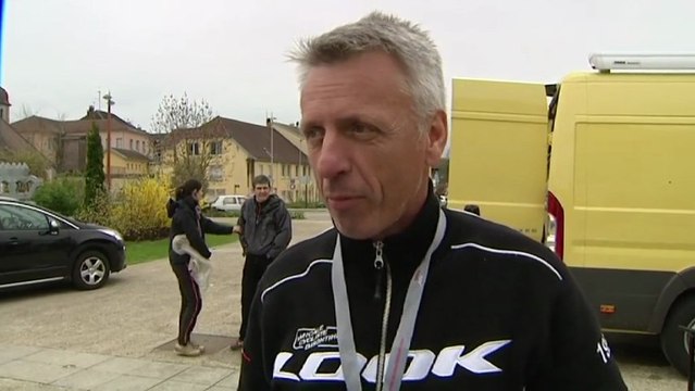 Interview de Pascal Orlandi de l'Amicale Cycliste Bisontine avant le départ de la 4ème étape du Tour du Jura