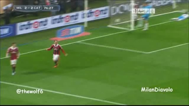Pazzini Second Goal Against Catania 28-4-2013