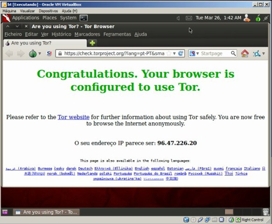 como instalar o TOR no back track - Chuck_Kill