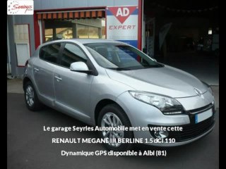 RENAULT MEGANE III BERLINE Diesel neuve à 16800 €