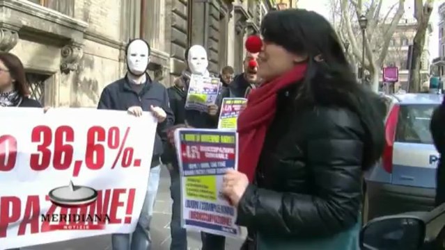 Fornero coi nostri soldi che hai fatto? I giovani del Pdl manifestano contro la disoccupazione