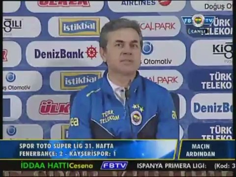 Aykut Kocaman'ın Basın Toplantısı Fenerbahçe:2 Kayserispor:1