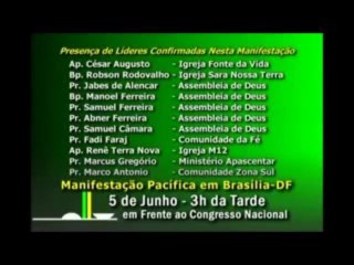 Pastor Silas faz denúncias e convoca a Igreja Evangélica para manifesto