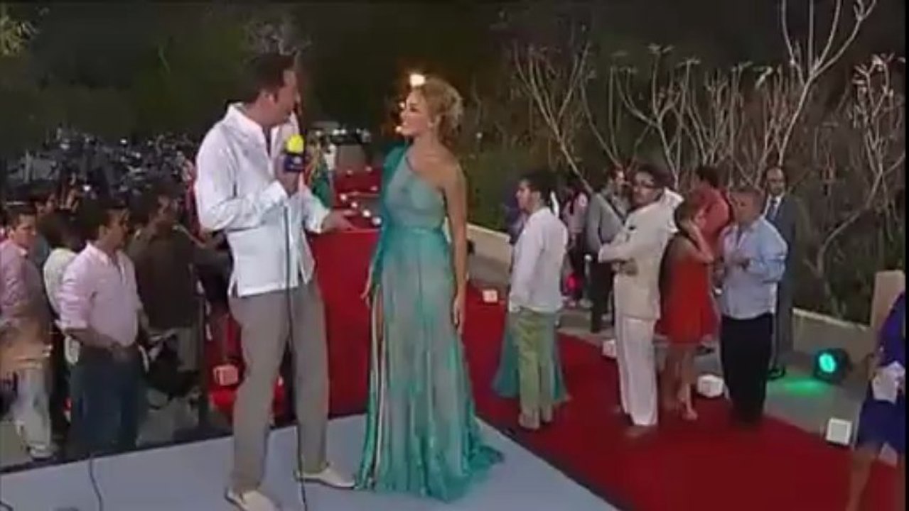 Angelique Boyer en la alfombra roja TVyNovelas 2013