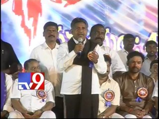 MRPS leader Manda Krishna Madiga speaks at Yuddhabheri