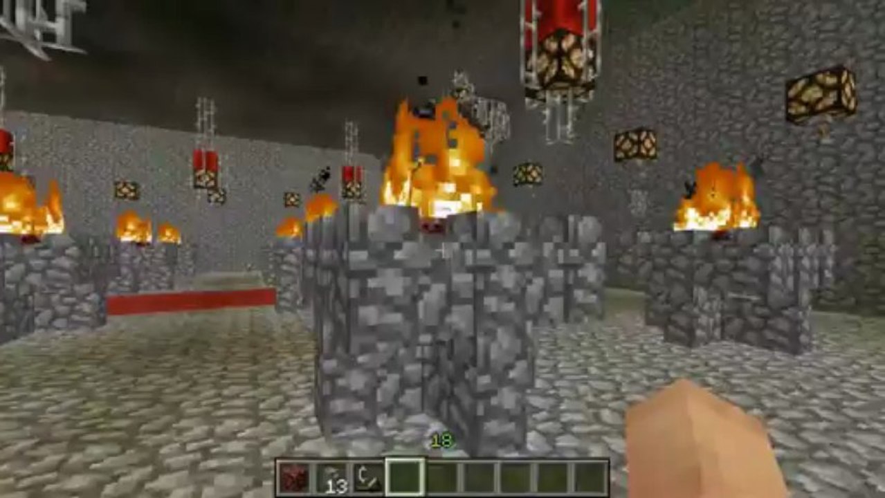 Minecraft - How to Make An Epic Torch for a Castle (Brazier) - video ...