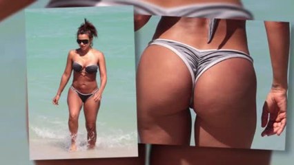 Vida Guerra en string à Miami Beach