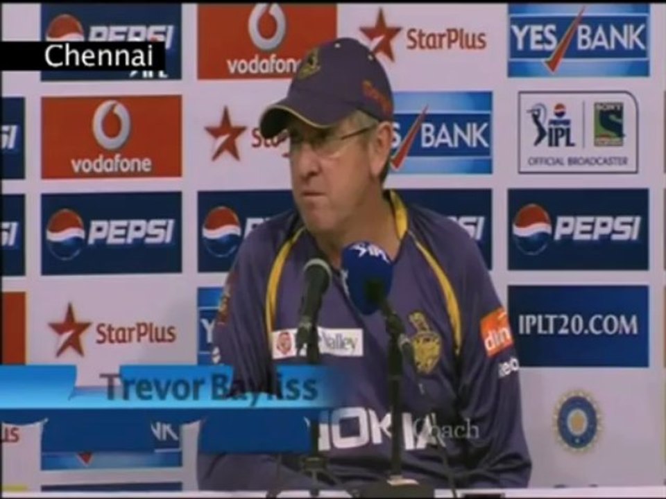 IPL 2013 Season 6-Kolkata Knight Riders vs Chennai Super Kings-Trevor Bayliss-IANS India Videos