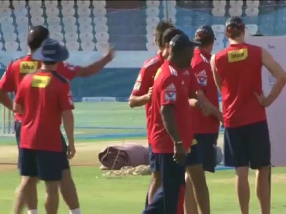 Delhi Daredevils in practice session