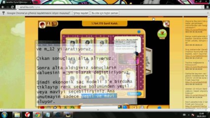 Sanalika Parlak saç hilesi