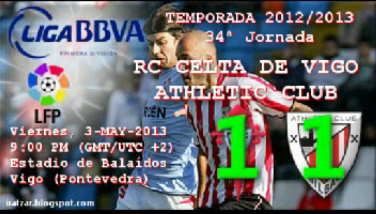 Jor.34: RC Celta de Vigo 1 - Athletic 1 (3/05/13)
