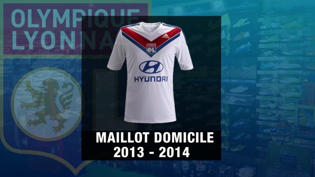 Les 10 derniers maillots domicile de l'Olympique Lyonnais !