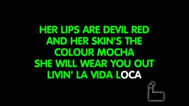 RICKY MARTIN - Livin' La Vida Loca - Karaoke