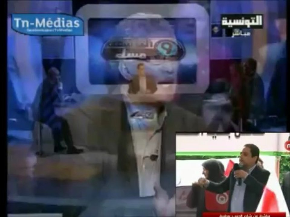 Tunisie clash Maya Jribi Hamma Hammami et Tarek Kahlaoui