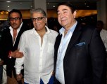 Jackie Shroff, Aditya Raj Kapoor and Randhir Kapoor at the Muhurat of 
