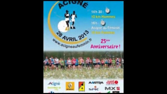 Acigné 10 km hommes 2013 avec mario et son petit vélo ( reportage )