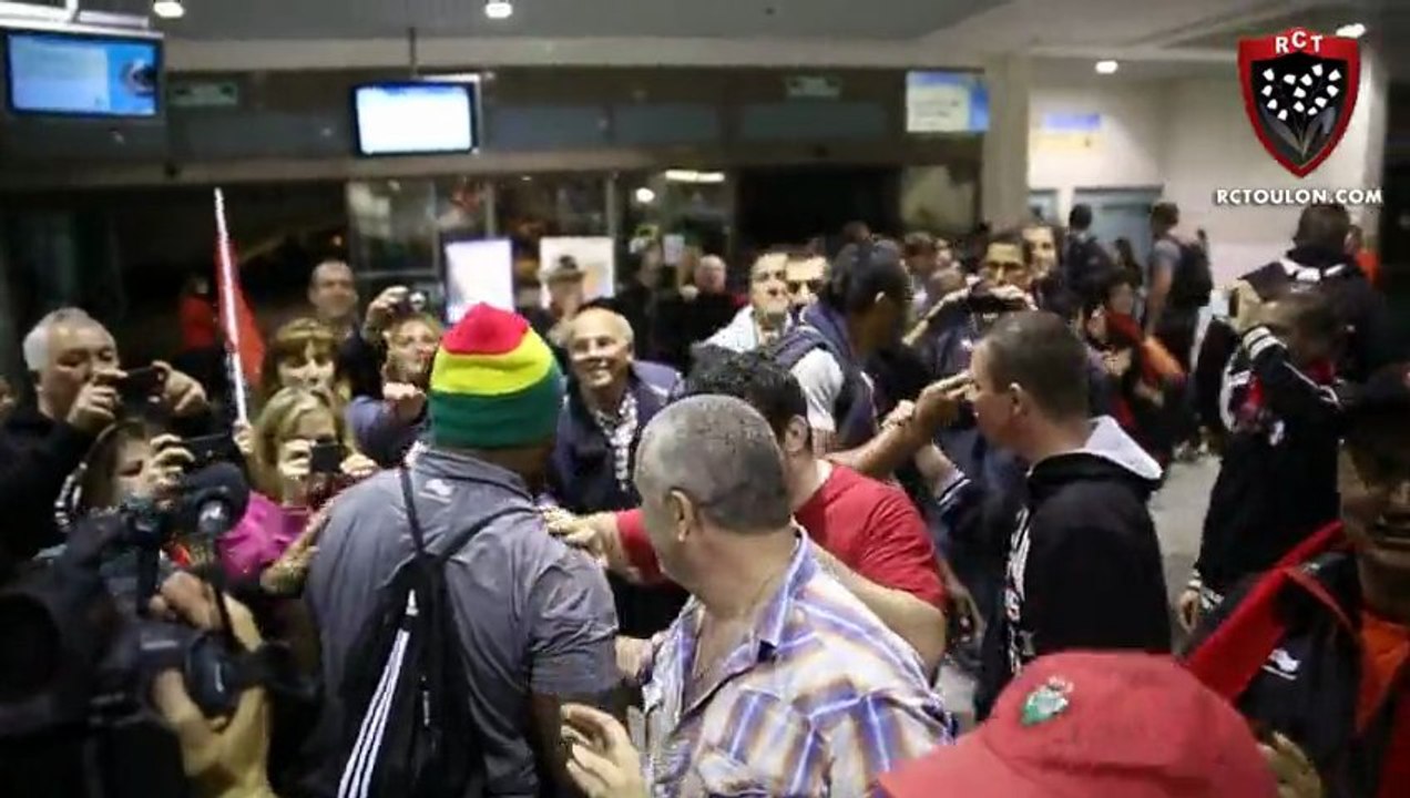 Pilou Pilou et retour avec les joueurs, le 28.04.13.