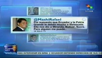 Capriles ataca a presidente Correa a través de Twitter