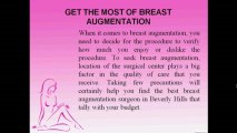 Placement of breast implants during breast augmentation