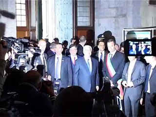 Pompei (NA) - La visita di Abu Mazen (29.04.13)