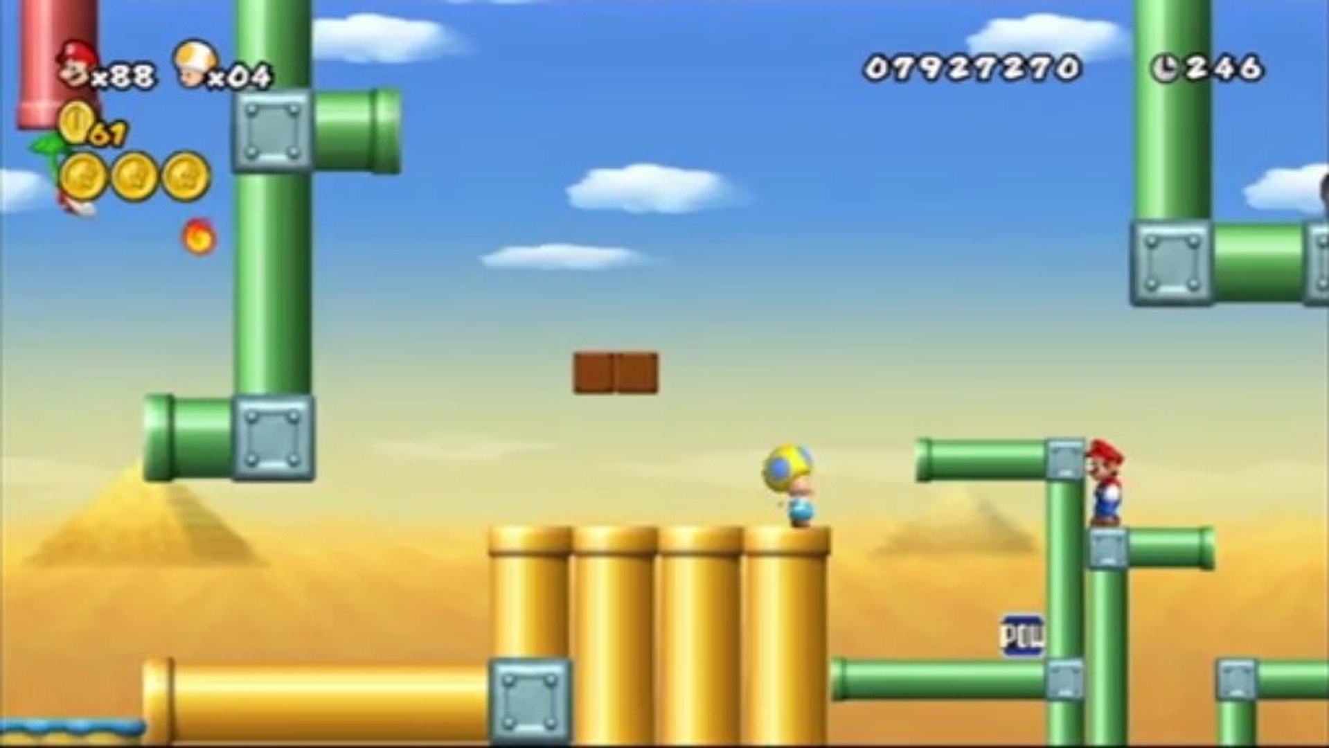 New Super Mario Bros. Wii - Monde 9 : Niveau 9-4 - Vidéo Dailymotion