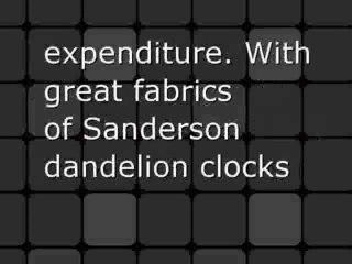 Sanderson dandelion clocks curtains