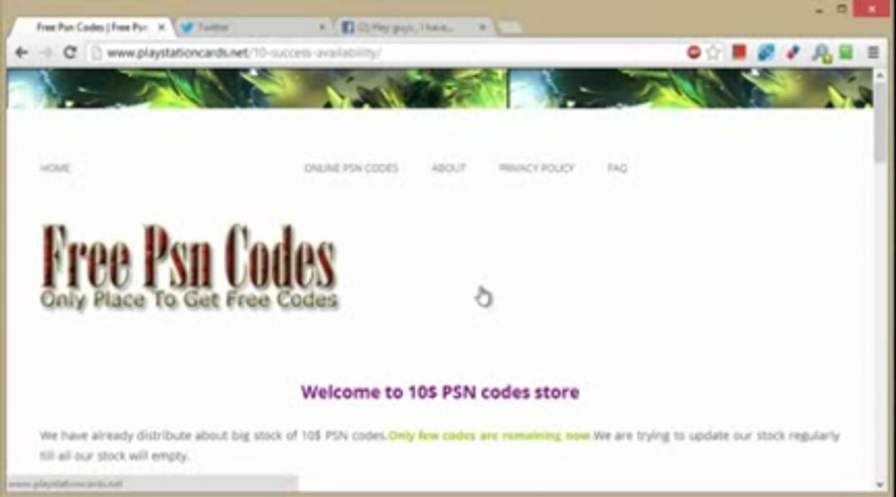 Free PSN codes-No more psn code generator 2013-pas plus Generateur de code psn 2013