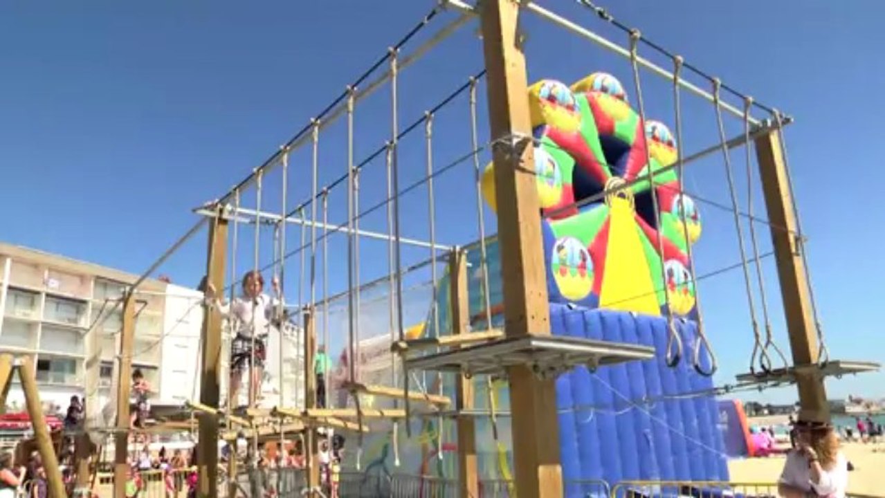 Video Quiberon en fête - Le parcours d'accrobranche