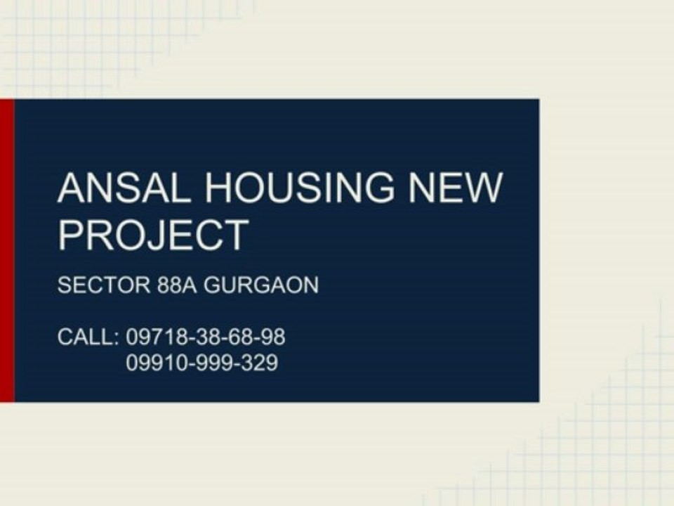 ANSAL-NEW-PROJECT-SECTOR-88A-GURGAON-CALL-9718386898