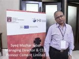 Testimonial by Mr. Mazhar Iqbal CEO Pioneer Cement Ltd.